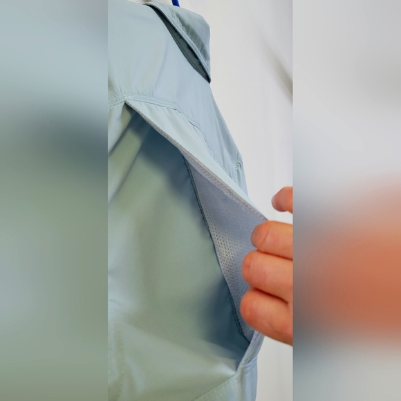 The north face pale blue,  men's short sleeves Casual Shirt ,  size Large - Picture 5 of 8